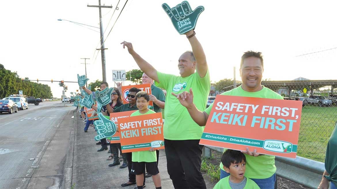 Drive Aloha Sign Waving on Kauai