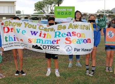 DTRIC INSURANCE TEAMS UP WITH MOKAPU ELEMENTARY SCHOOL  IN ASKING ADULTS TO “DRIVE ALOHA” THIS SUMMER