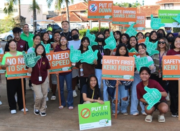 DTRIC Insurance Teams Up With Farrington High and Kalakaua Middle Schools During Distracted Driving Awareness Month