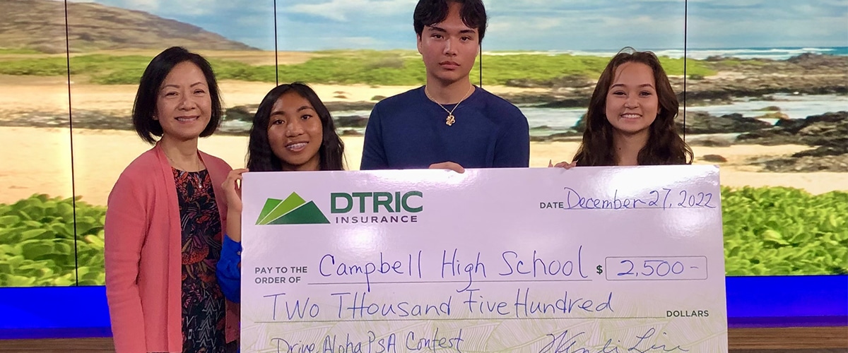 DTRIC Insurance Kicks Off Second Annual “Drive Aloha” High School PSA Video Contest