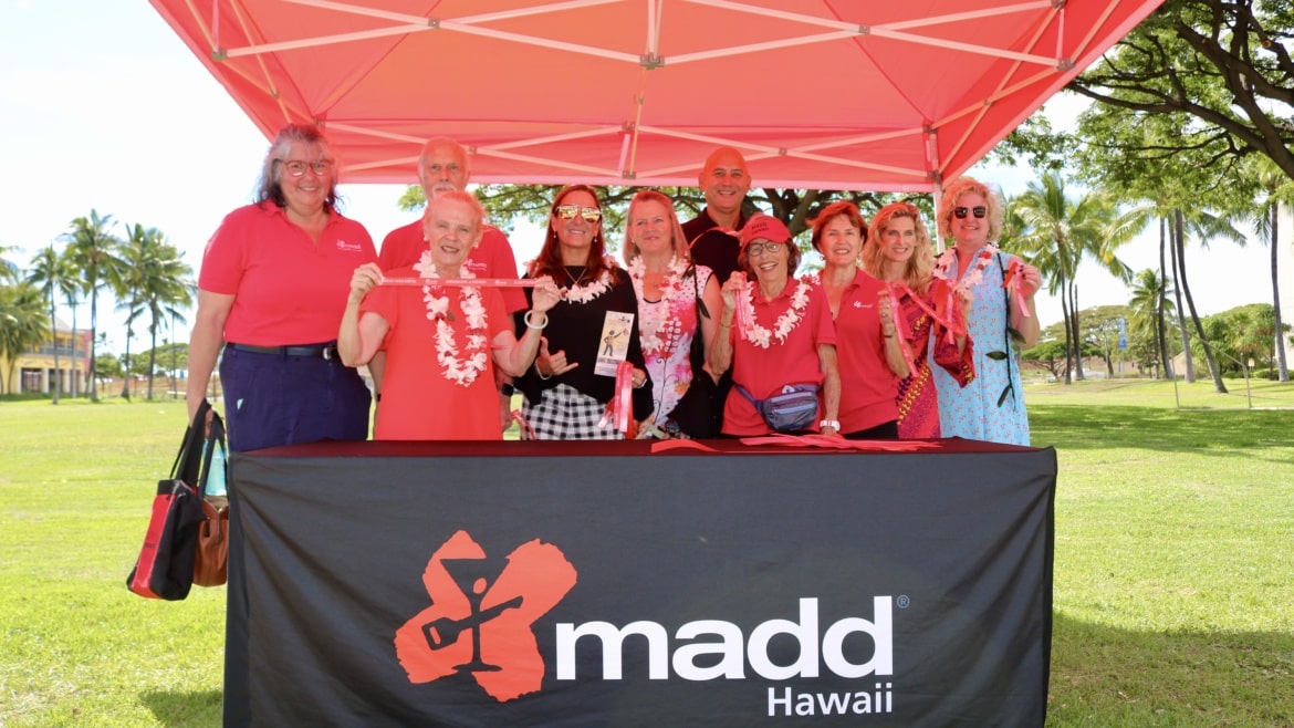 MADD Hawaii Kicks Off Tie One On for Safety Annual Red Ribbon Campaign on Thursday, November 16 in Kakaako