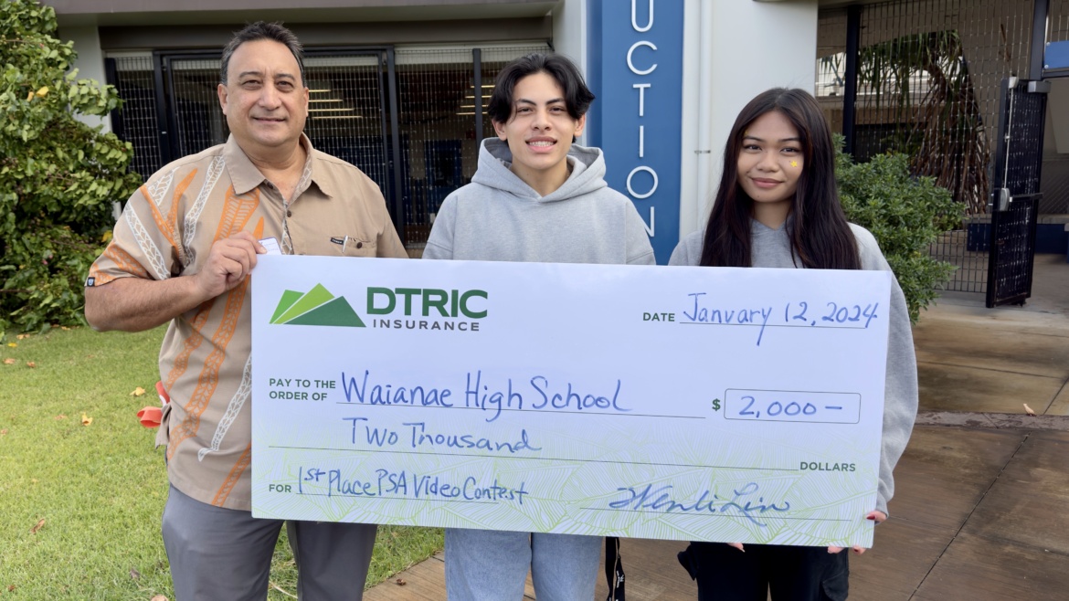 Waianae High School Named Winner of Second Annual “Drive Aloha” High School PSA Contest